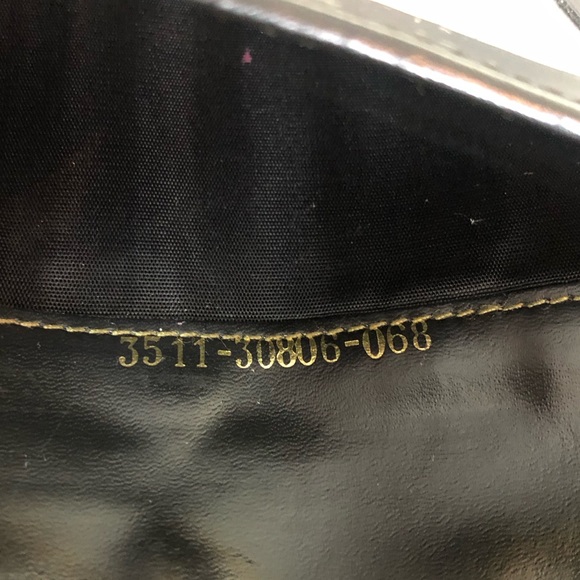 FENDI PEQUIN PECAN Black and Grey Stripe Full Length Trifold Wallet - Picture 9 of 16